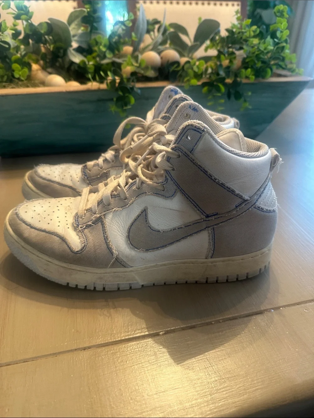 Women’s Nike High-Top Athletic Sneakers in White
